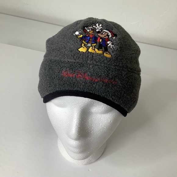Vintage Walt Disney World Kids training beanie fleece hat / cap SZ OS unisex EUC - Picture 13 of 13